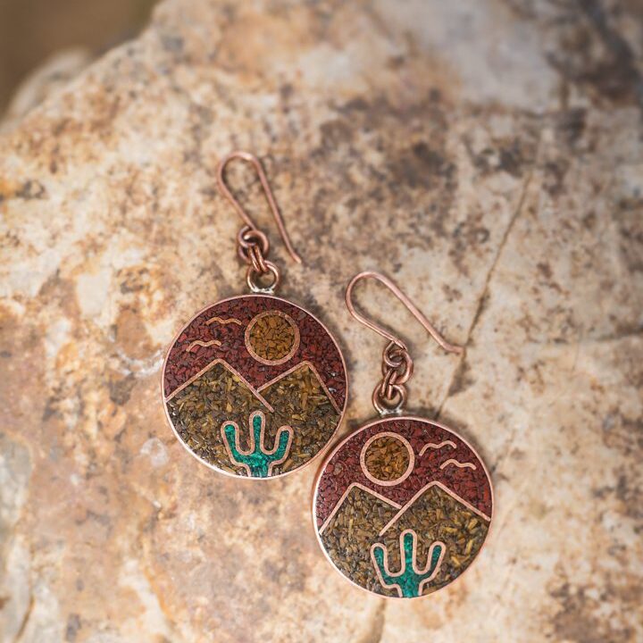 Aro de cobre con diseño - Imagen 3